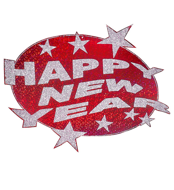 Widmann SRL Rode happy new year decoratie