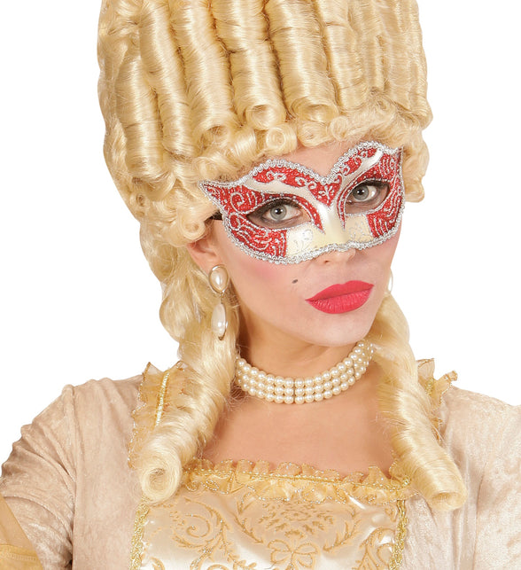 Widmann SRL Rood oogmaskers Venetiaans