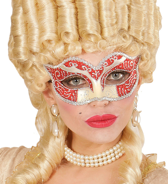 Widmann SRL Rood oogmaskers Venetiaans