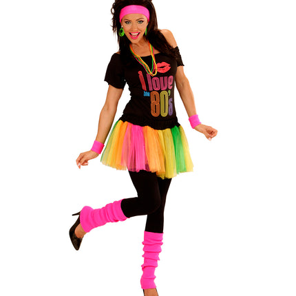 Widmann SRL Roze beenwarmers neon