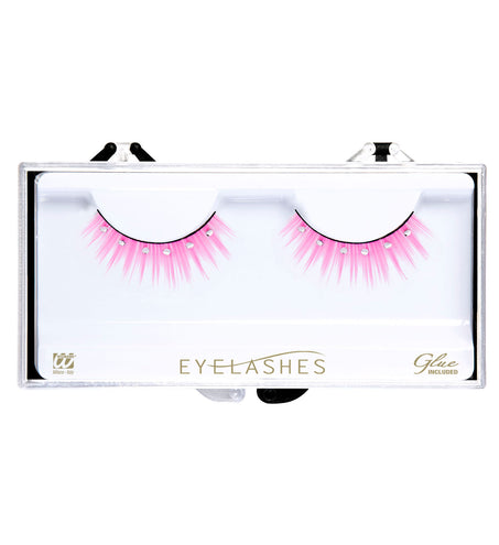Widmann SRL Roze oogwimpers met strass