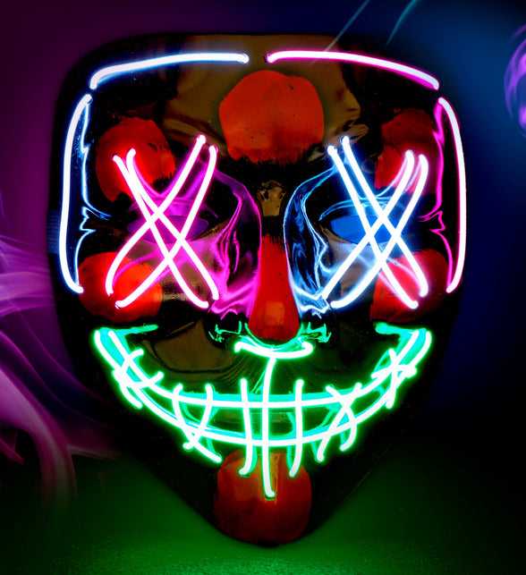 Widmann SRL Scary masker gekleurd led