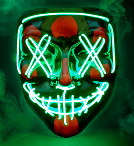 Widmann SRL Scary masker groen led