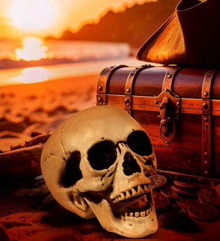 Widmann SRL Schedel met beweegbare kaak 12cm Mees