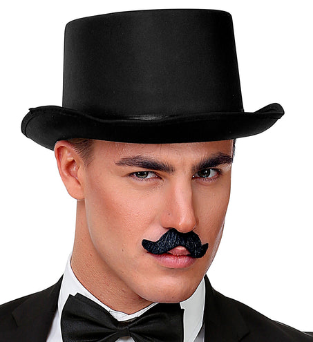 Widmann SRL Set van 6 plak snorren zwart