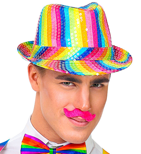 Widmann SRL Set vijf gekleurde snorren