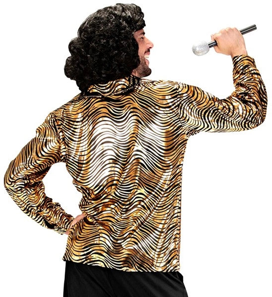 Widmann SRL Shirt disco fever goud heren
