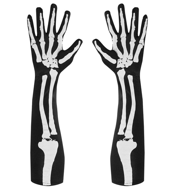 Widmann SRL Skelet handschoenen extra lang 50cm