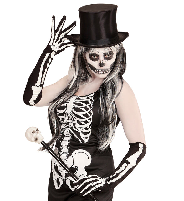 Widmann SRL Skelet handschoenen extra lang 50cm