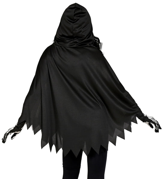 Widmann SRL Skelet poncho halloween volwassenen
