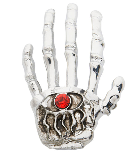 Widmann SRL Skelethand broche sieraden met robijn