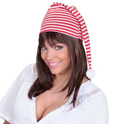 Widmann SRL slaapmuts rood-wit