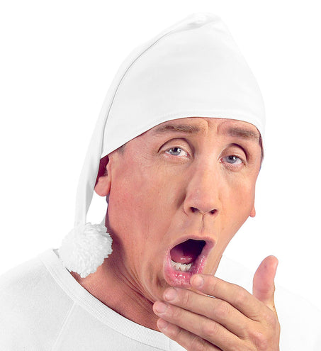 Widmann SRL Slaapmuts wit met flosje