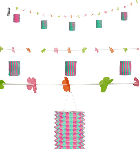 Widmann SRL Slinger hawaii met lantaarntjes