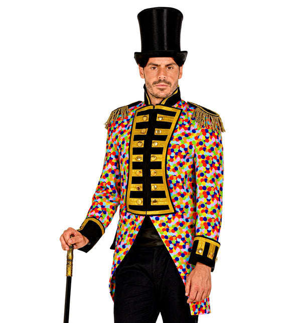 Widmann SRL Slipjas Clown carnaval meerkleurig heren