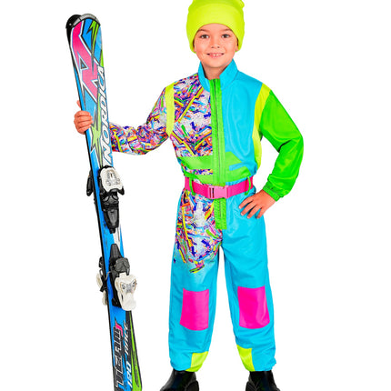 Widmann SRL Snowboarder pak azuur-groen kinderen