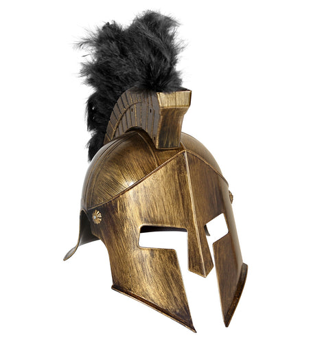 Widmann SRL Spartaanse helm met zwarte veer