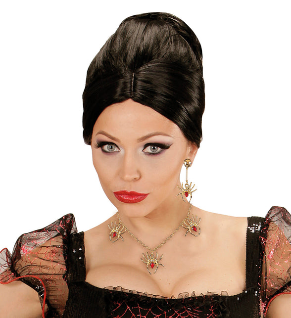 Widmann SRL Spinnen ketting met oorbel