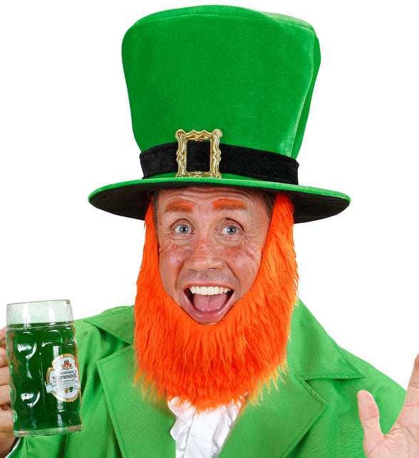 Widmann SRL St. Patricks day hoge groene hoed met baard