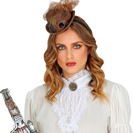 Widmann SRL Steampunk hoedje op haarband