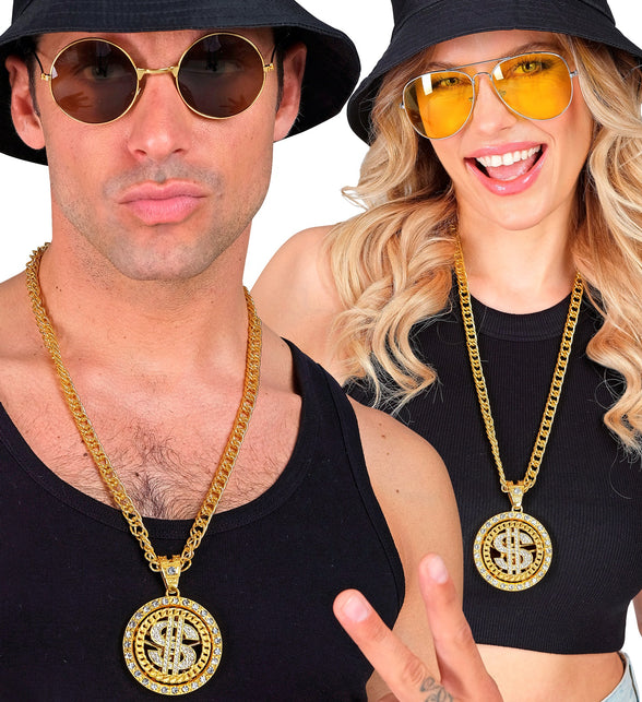 Widmann SRL Strass dollarketting goud