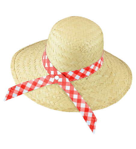 Widmann SRL Strohoed boerendochter rode band