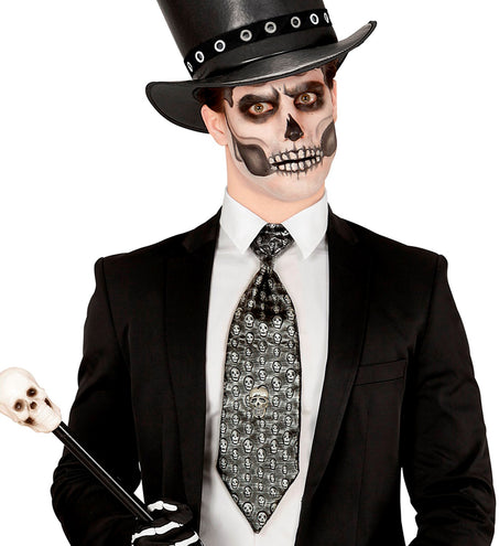 Widmann SRL Stropdas met schedeltjes