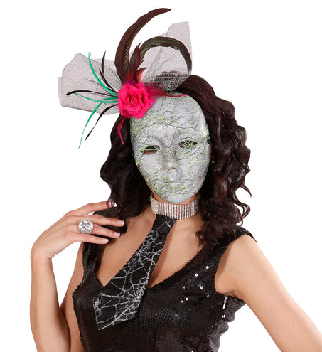 Widmann SRL Stropdas spinnenweb print 27cm