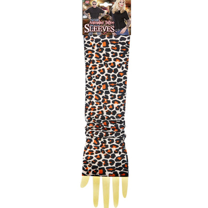 Widmann SRL Tattoo mouwen sleeve luipaard print