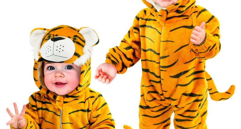 Widmann SRL Tijger kostuum pluche fluweel tiger