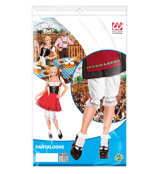 Widmann SRL Tiroler broek wit met kant