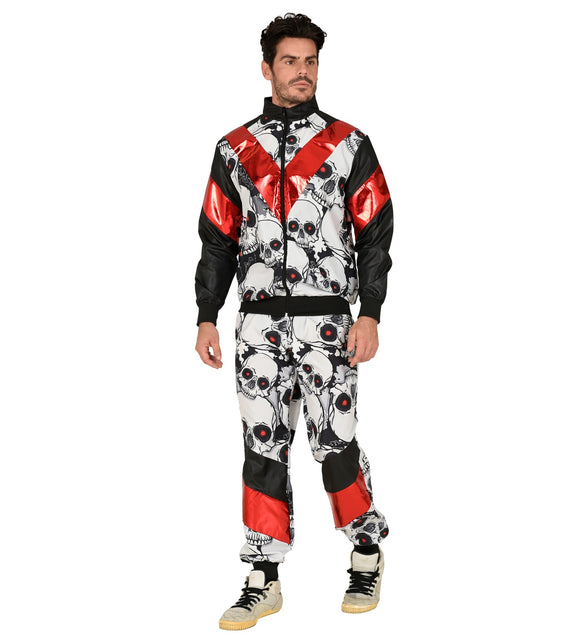 Widmann SRL Trainingspak schedels zwart rood