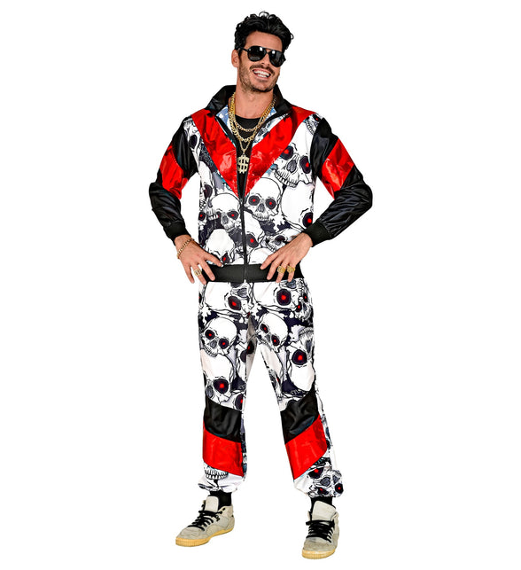 Widmann SRL Trainingspak schedels zwart rood