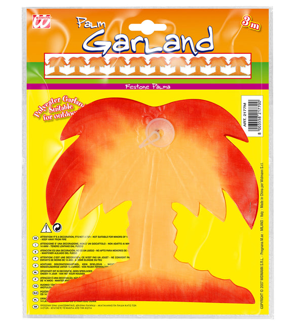 Widmann SRL Tropische polyester slinger palmboom 3 meter