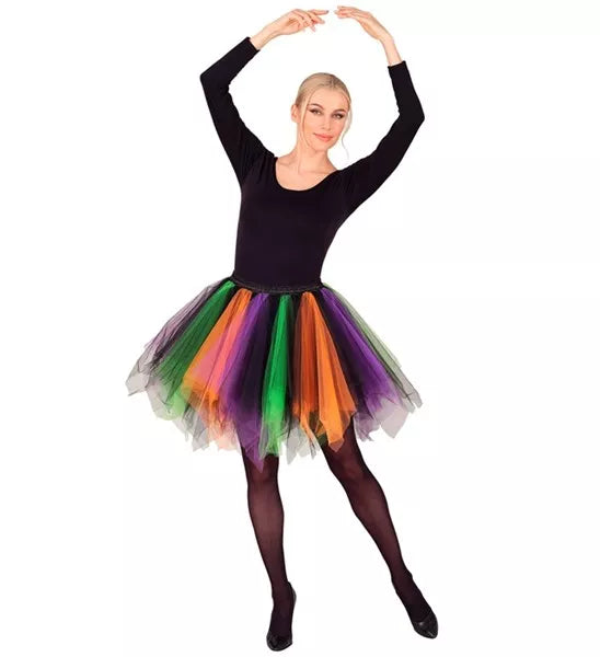 Widmann SRL Tutu paars/groen/oranje Nora