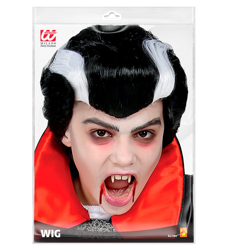 Widmann SRL Vampier pruik kind Dracula