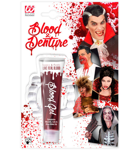 Widmann SRL Vampier tanden Dracula gebit met bloed