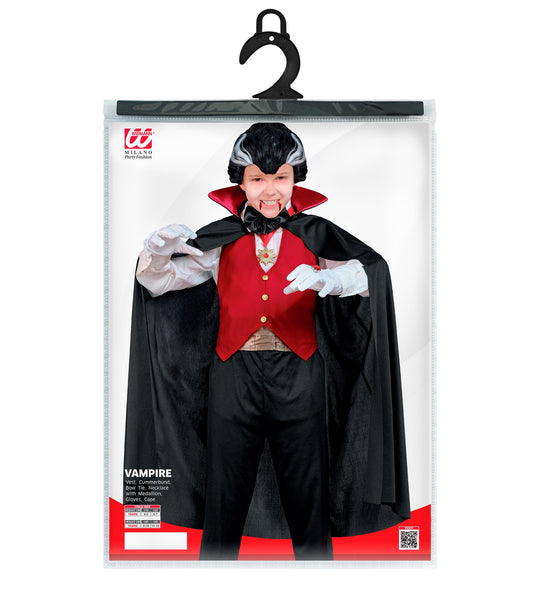 Widmann SRL Vampier voor jongens en meisjes zwart