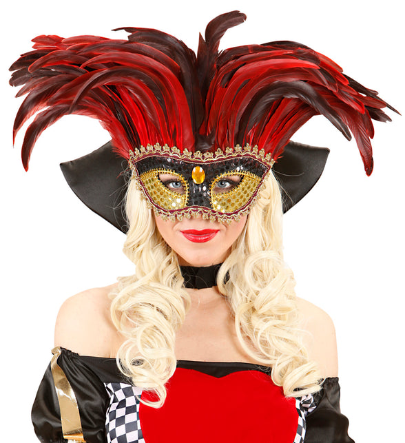 Widmann SRL Venetiaans verenmasker rood