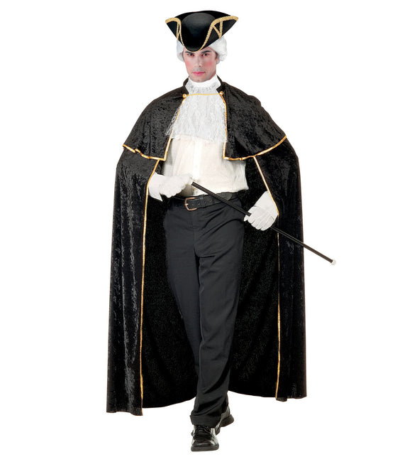 Widmann SRL Venetiaanse cape zwart fluweel