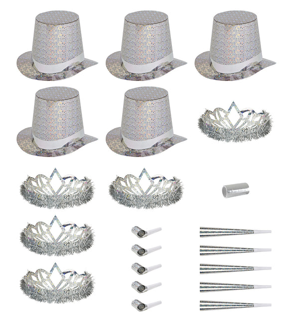 Widmann SRL Versierset Happy New Year zilver