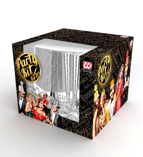 Widmann SRL Versierset Happy New Year zilver