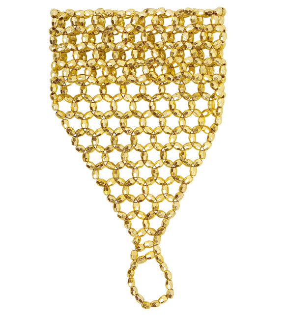 Widmann SRL vingerhandschoen uit gouden pareltjes