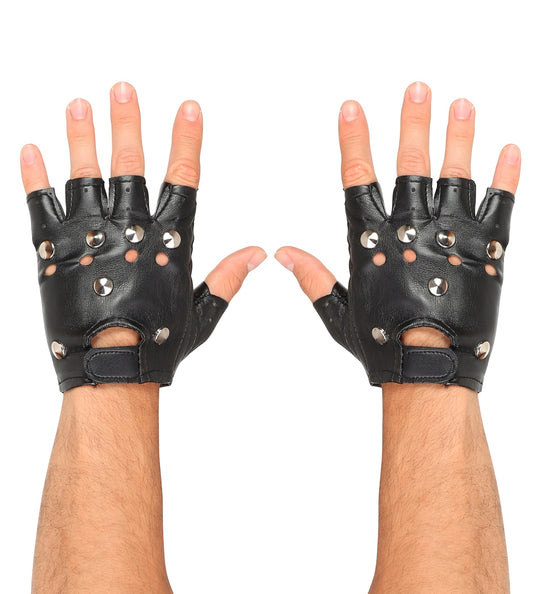 Widmann SRL Vingerloze handschoenen met studs
