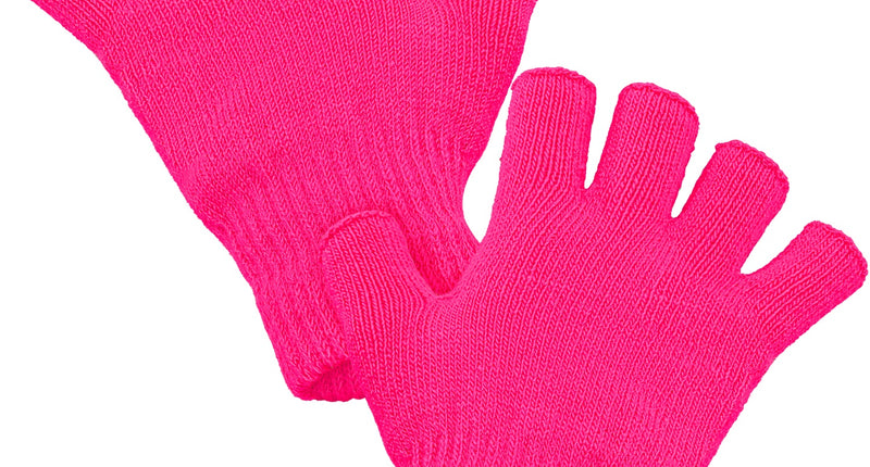 Widmann SRL Vingerloze handschoenen neon roze