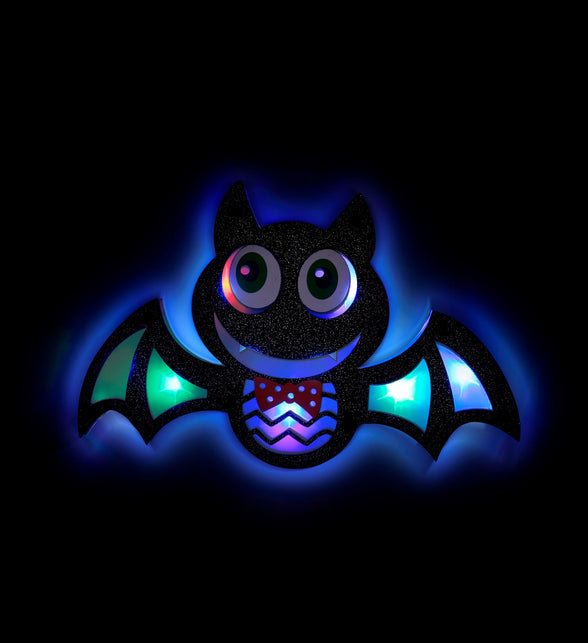 Widmann SRL Vleermuis wanddecoratie met lampjes