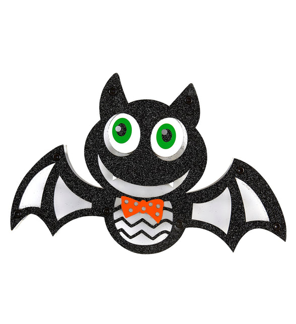 Widmann SRL Vleermuis wanddecoratie met lampjes