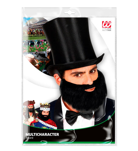 Widmann SRL Volle baard met snor in zwart