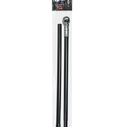 Widmann SRL Wandelstok met grappige schedel 3-delig
