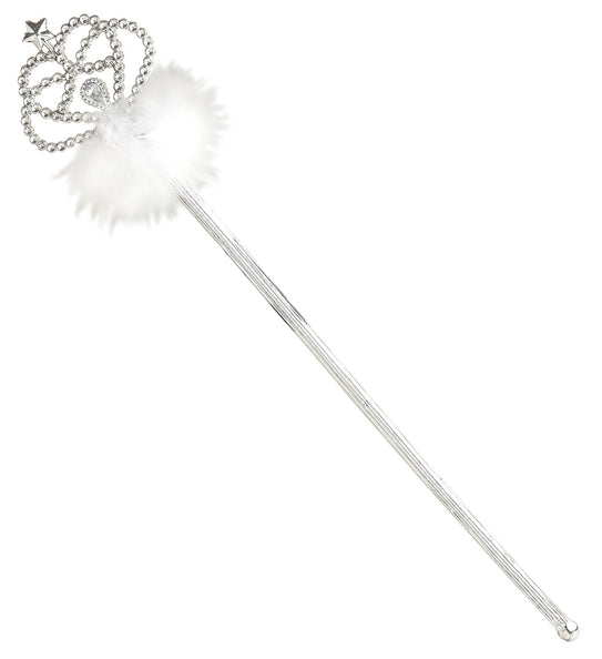 Widmann SRL Witte feeënstaf met marabou